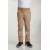 Beige Ribbed Waist Canvas School Pants - Plus Size Friendly