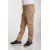 Beige Ribbed Waist Canvas School Pants - Plus Size Friendly