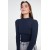 Fitted High Collar Long Sleeve Ribbed Stretchy Knitted Blouse