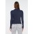 Fitted High Collar Long Sleeve Ribbed Stretchy Knitted Blouse