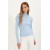 Fitted High Collar Long Sleeve Ribbed Stretchy Knitted Blouse