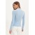 Fitted High Collar Long Sleeve Ribbed Stretchy Knitted Blouse