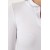 Women's White Polo Neck Corded Knitted Blouse