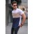 Men's Multicolor Color Blocked White T-Shirt – Comfortable & Stylish