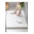 SARAZ HALI Puffy Cotton Bath Mat with Non-Slip Base - 40x60 cm, White