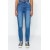 Blue High Waist Slim Mom Jeans for Casual Comfort and Style