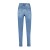 Blue High Waist Slim Mom Jeans for Casual Comfort and Style