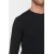 White/Navy Blue/Black Crew Neck Long Sleeve Cotton T-Shirt – 100% Cotton