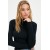 Fitted High Collar Long Sleeve Ribbed Stretchy Knitted Blouse