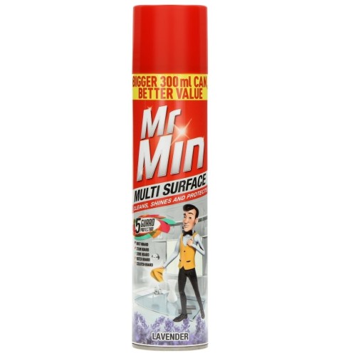 Mr. Min Multi-Surface Cleaner & Polish Lavender 300ml – Fresh & Effective