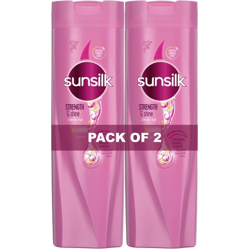 Sunsilk Strength & Shine Shampoo for Weak & Dull Hair – 2 x 350ml