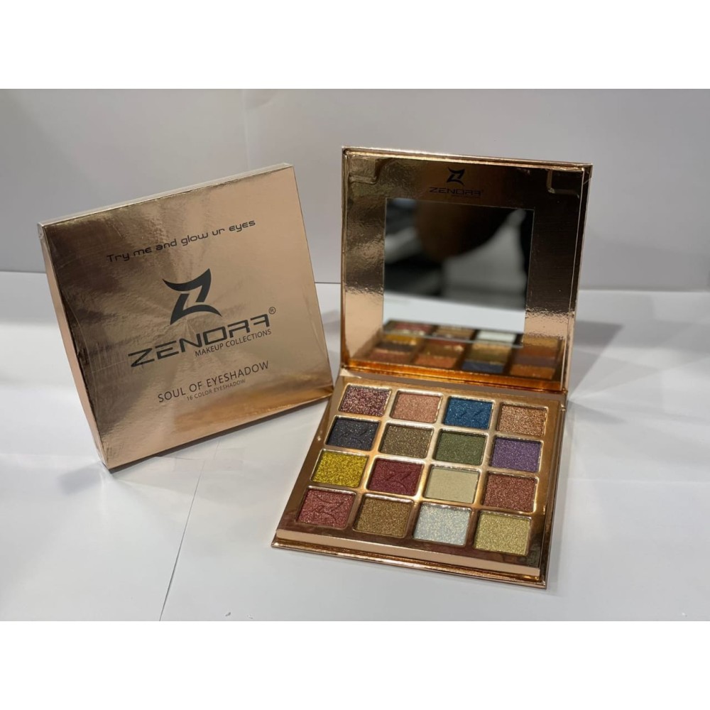 Zenora 16 Color Eyeshadow Palette – Versatile & Vibrant Shades