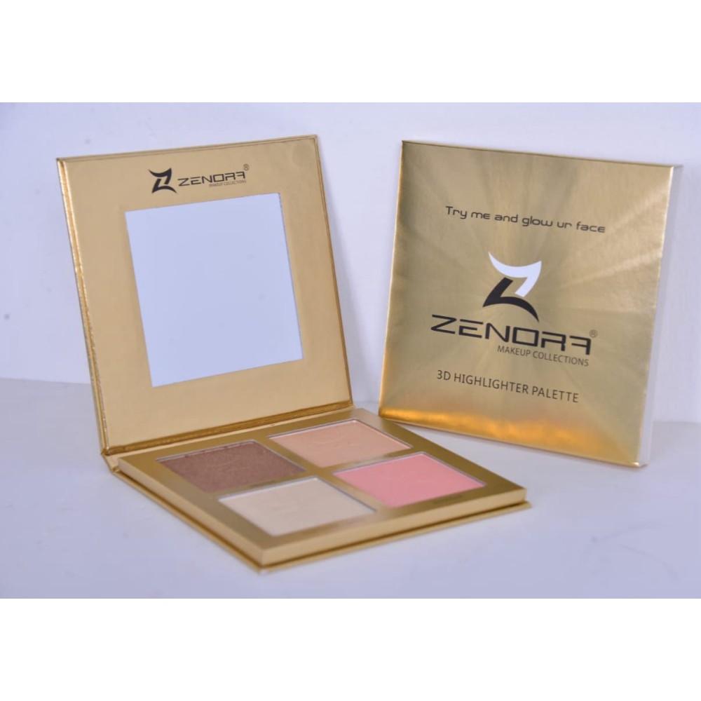 Zenora 3D Highlighter Palette | Ultimate Radiance & Glow