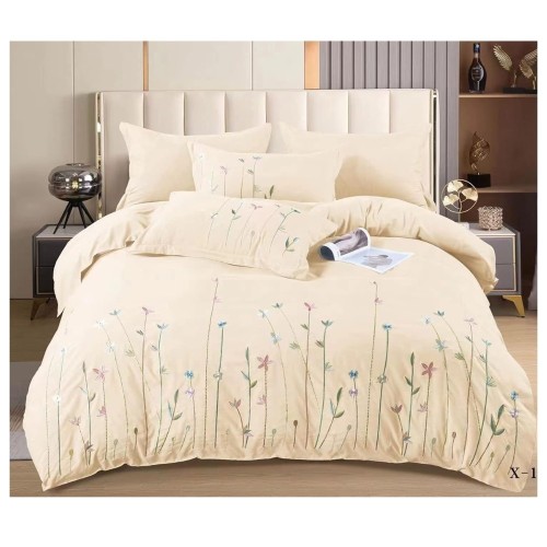 King Size 6-Piece Bedding Set– High-Quality Cotton Duvet Cover