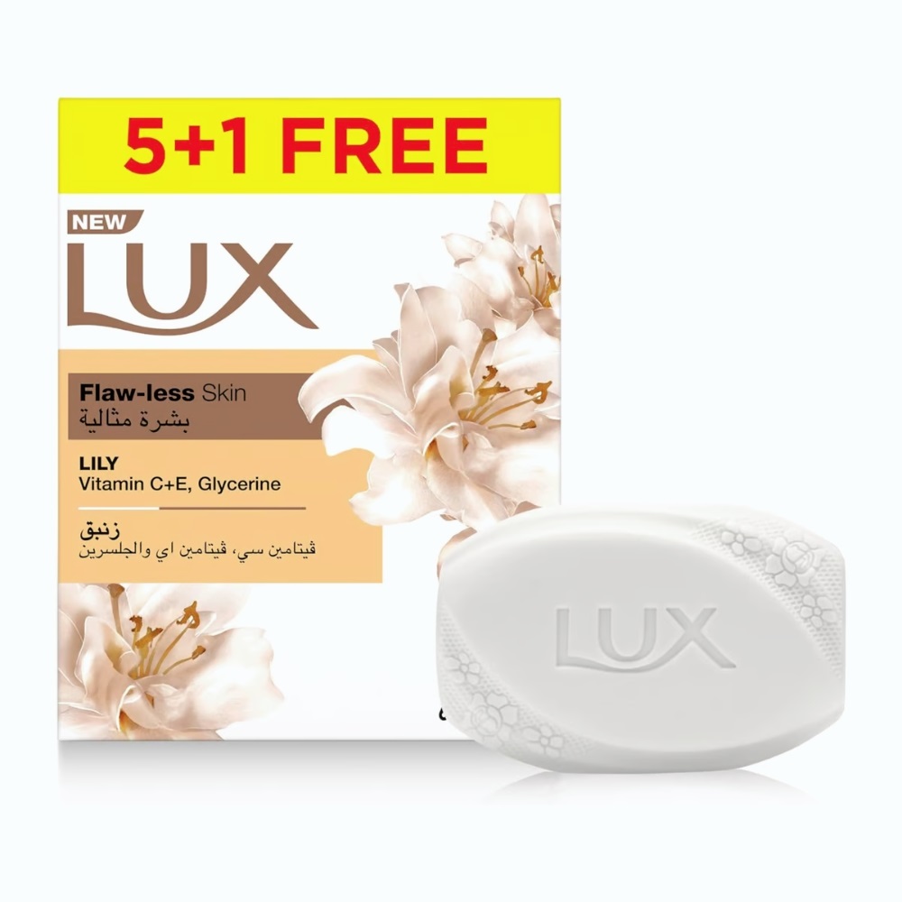 Lux Glowing Skin Soap Set with Lily Fragrance – 6 x 170g Bars