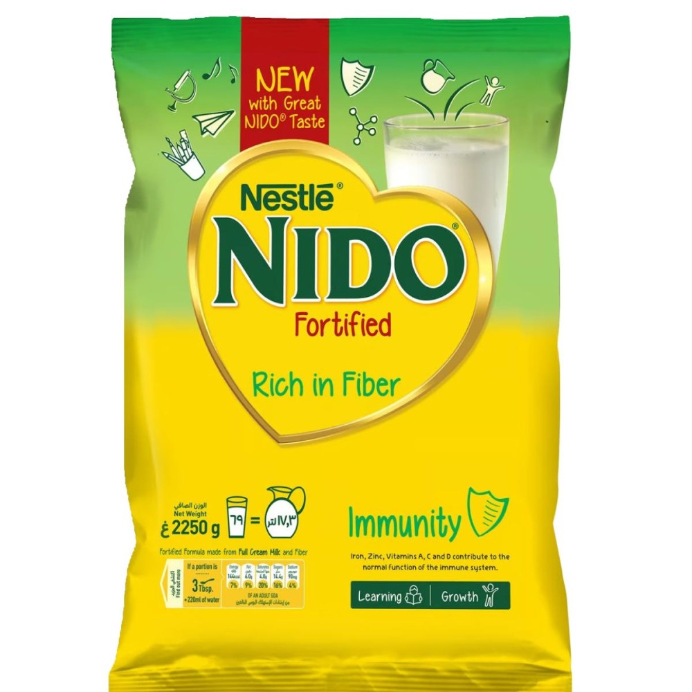 Nestle Nido Fortified Milk Powder with Fiber 2250g Pouch