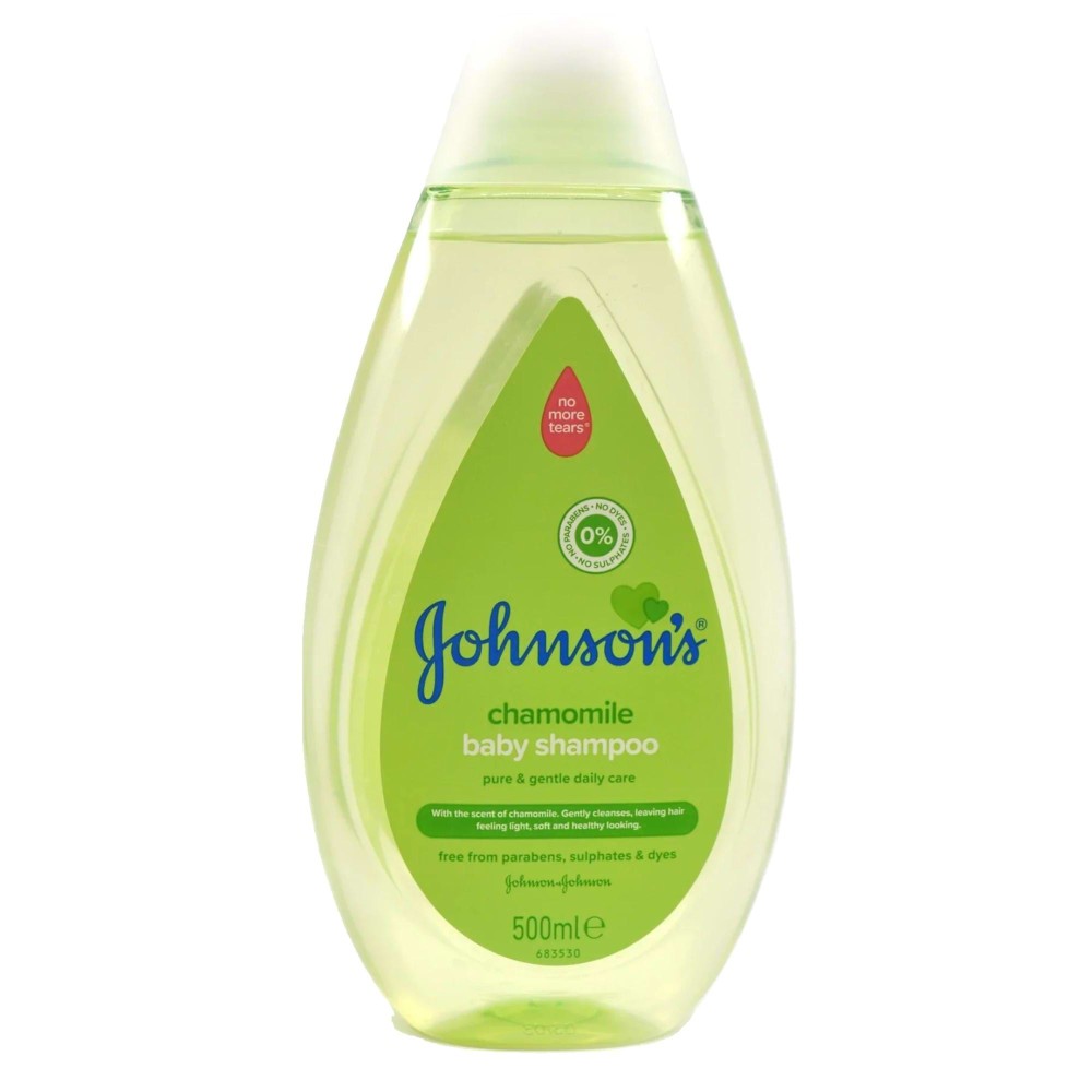 Johnson's Gentle Chamomile Baby Shampoo 500ml - Tear-Free & Hypoallergenic