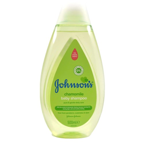 Johnson's Gentle Chamomile Baby Shampoo 500ml - Tear-Free & Hypoallergenic