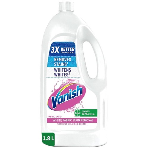 Vanish Crystal White Stain Remover 1.8L for Whites