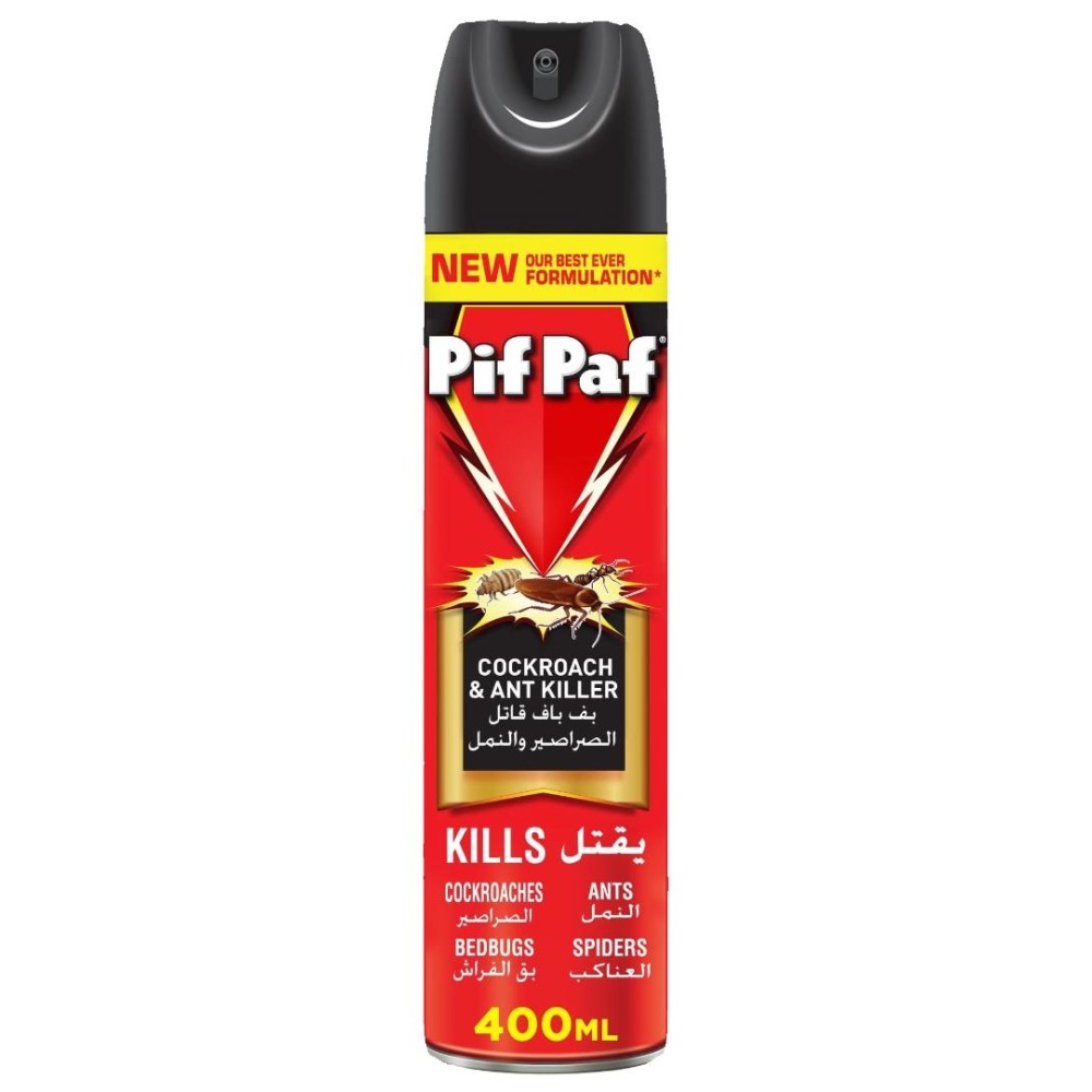 Pif Paf Cockroach & Ant Killer – 400ml Spray