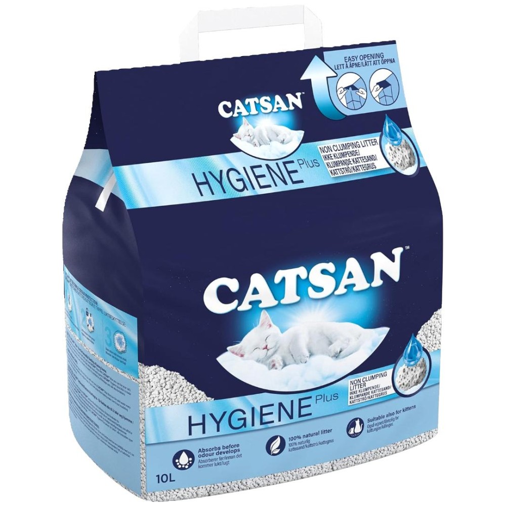 Purely Natural CATSAN Cat Litter - Ultra Absorbent, 10L