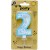 Numbered Blue Foam Ball Birthday Candles 0-9