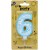 Numbered Blue Foam Ball Birthday Candles 0-9