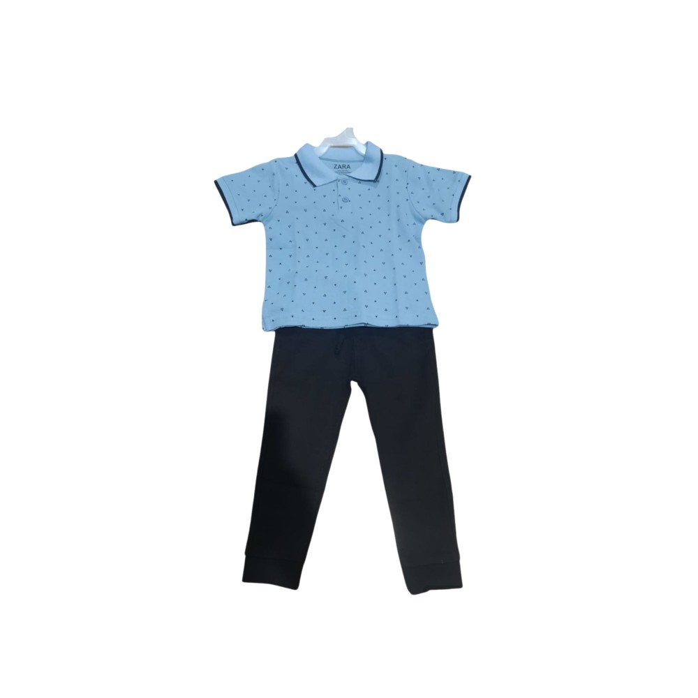 Boys Cool Blue 2-Piece Set – T-Shirt and Pants