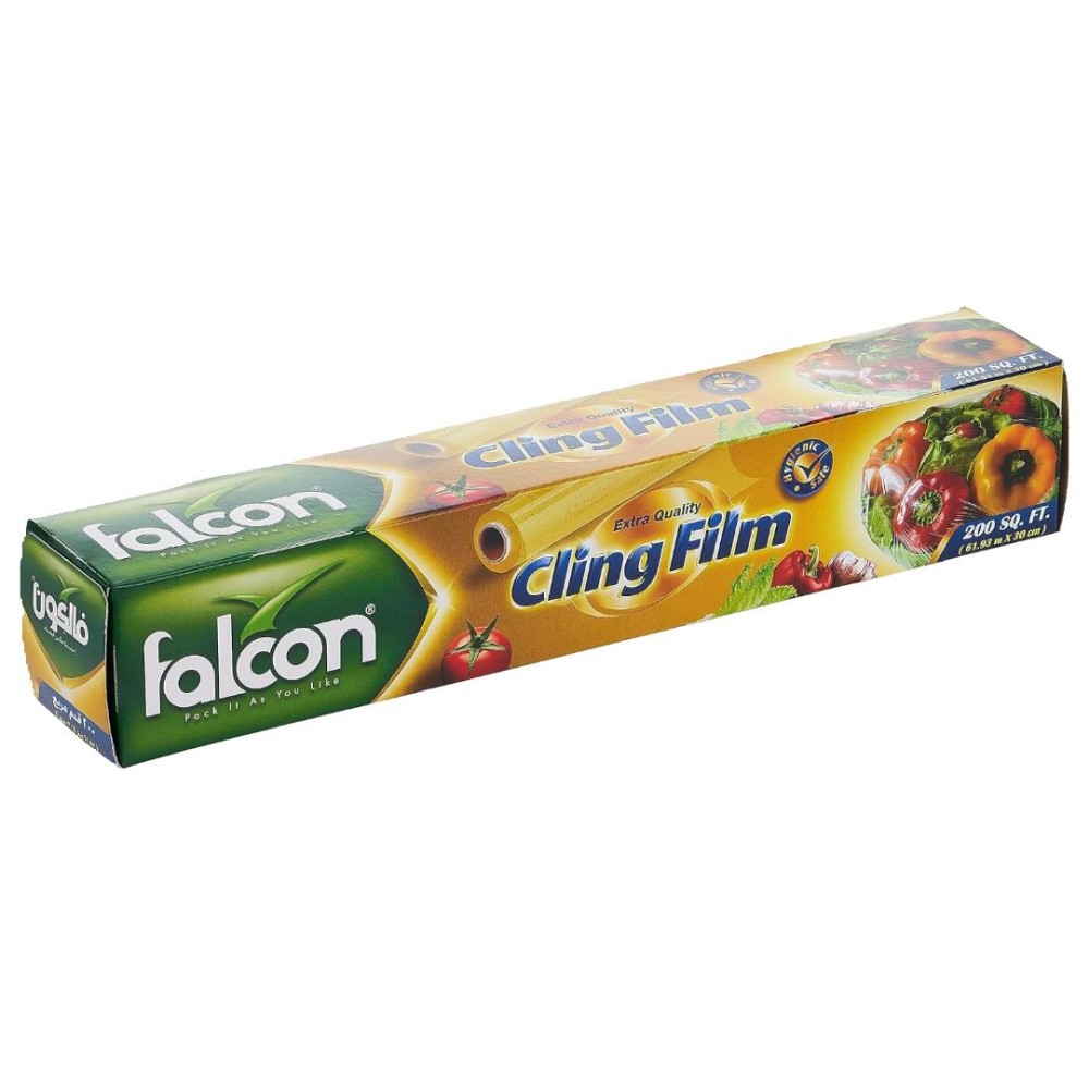 Falcon Cling Film - 200 Sq.ft (61.63m x 30cm) | Versatile Food Storage Solution