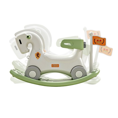 Rocking Horse Toy - Convertible Indoor/Outdoor Ride-On for Kids 18 Months+