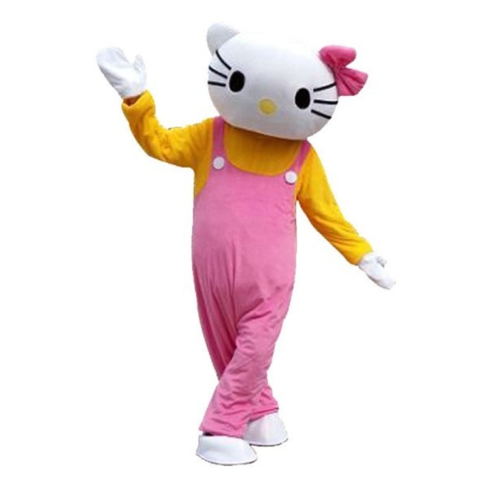 Hellokitty Cat Mascot Costume Adult size