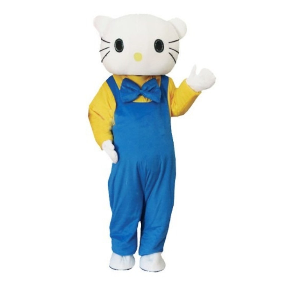 HelloKitty Mascot blue Costume adult size