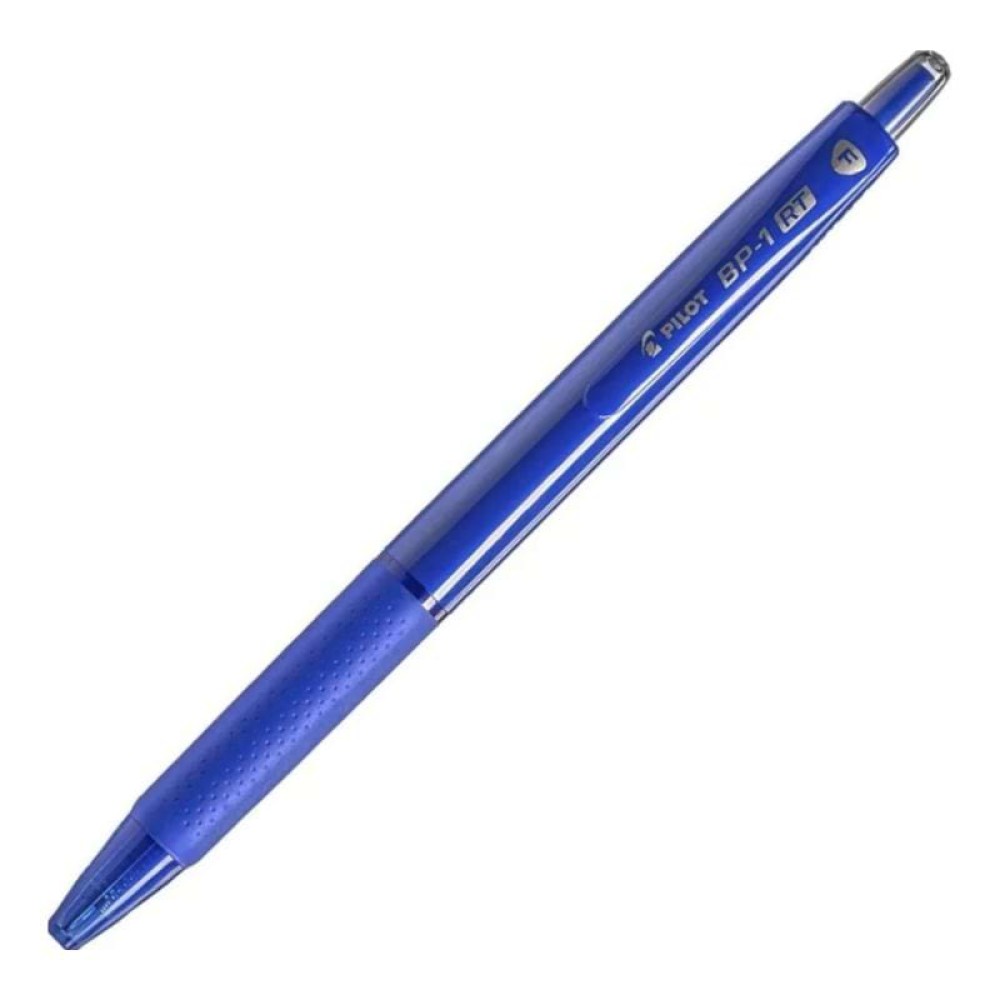 Ball Pen Pilot BP-1 RT Fine Tip (Pack Of 12) (Black/Blue)