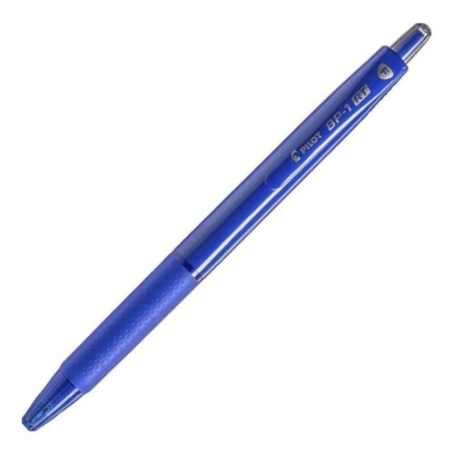 Ball Pen Pilot BP-1 RT Fine Tip (Pack Of 12) (Black/Blue)