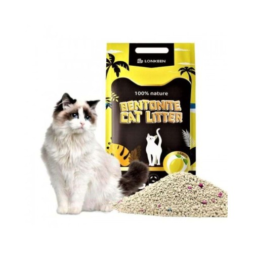 Lonkeen Bentonite Cat Litter 25L Lemon 20kg