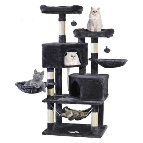 Multi-Level 57 in Cat Tree Tower (Gray)