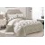 King Size Royal Artichoke & Ivory Comforter Set - 6pcs Bedding with Tufted Pillowcases