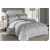 King Size Floral Vines Comforter Set - Anchor & Harbour Gray Mix - 6pcs with Tufted Pillowcases