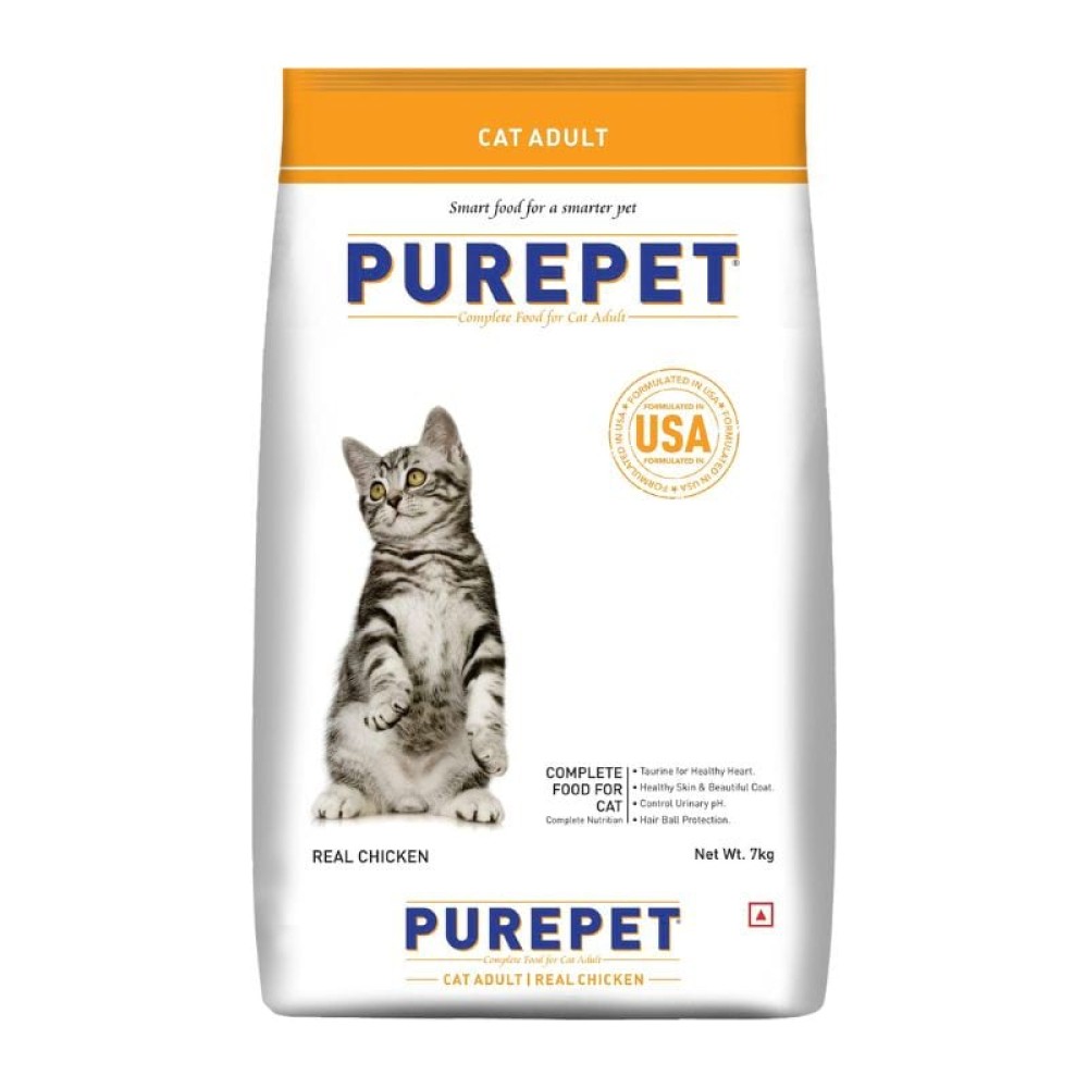 Purepet Seafood Adult Cat Food with Real Chicken 7kg