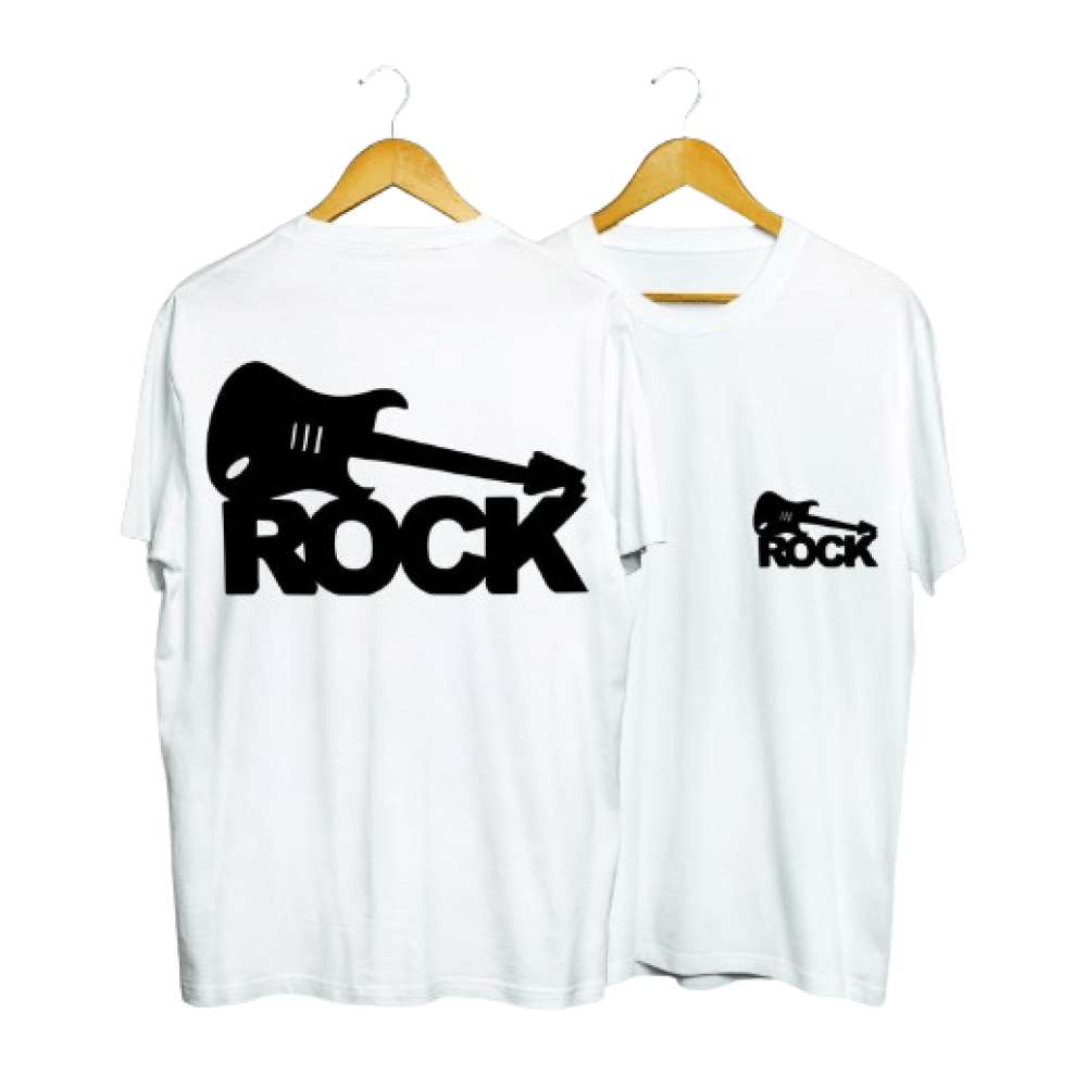 Rock Guitar Print Men's T-Shirt