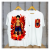 One Piece Luffy Rageful Print in White Men's T-Shirt