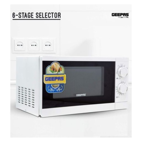 Geepas GMO1894 20L Microwave Oven – Compact and Efficient with Multiple Cooking Functions