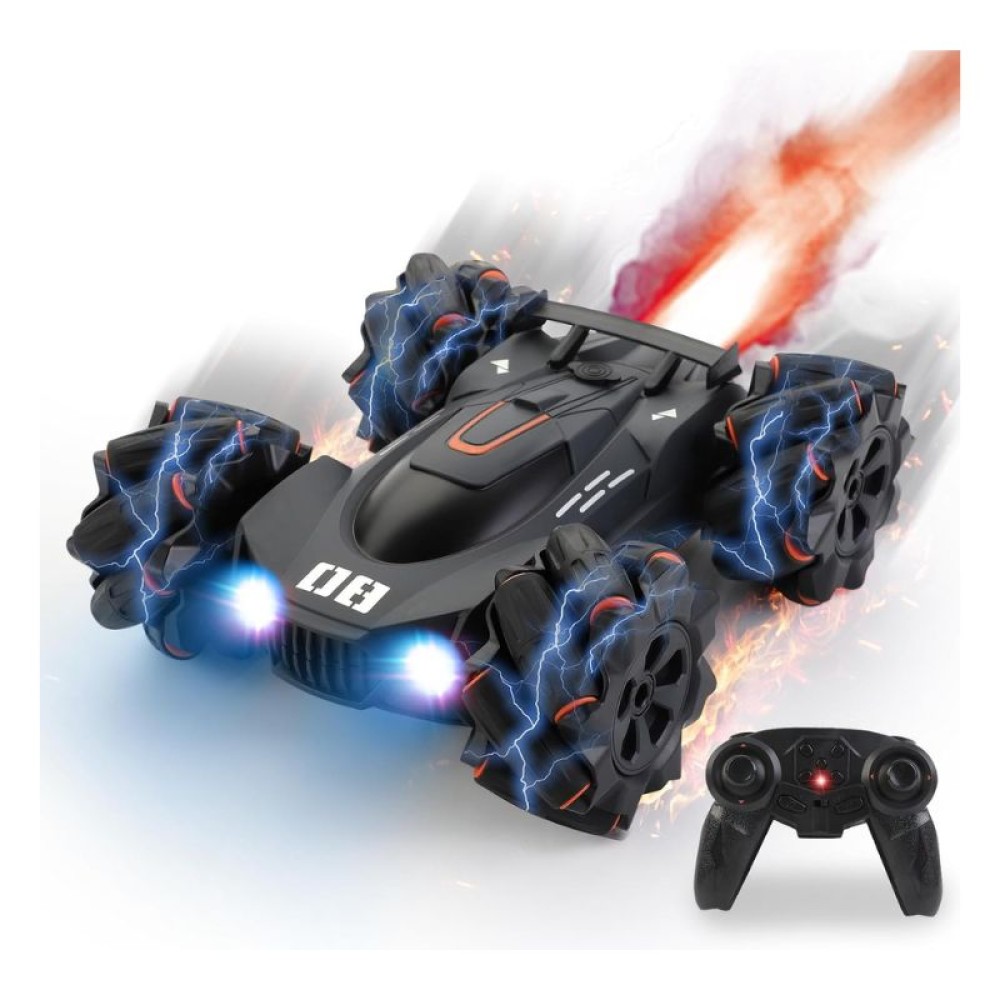 Remote Control Car Toy, Rechargeable Double Sided Driving Stunt RC Car