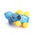 Cartoon plastic electric battery-operated musical walking dog toy