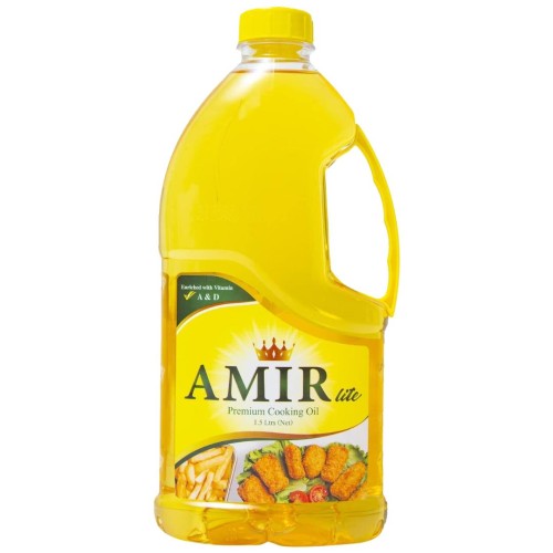 Amir Premium Cooking Oil 1.5L - Light & Smooth Everyday Cooking Oil