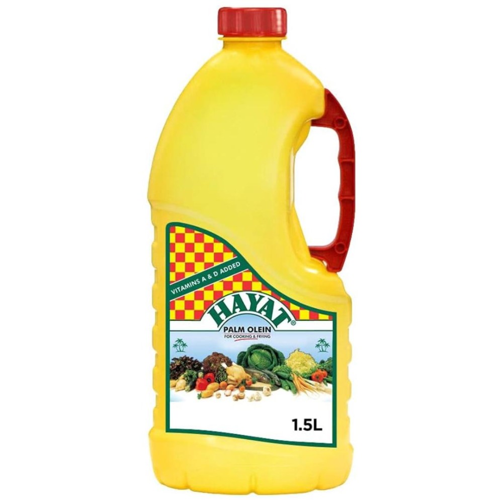 Hayat Palm Olein 1.5L - Balanced Oil Rich in Essential Fatty Acids & Vitamins