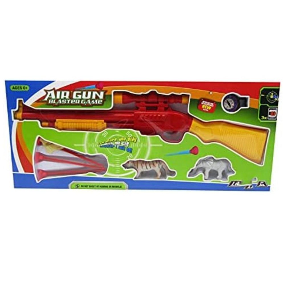 Lightning Air Gun Blaster Game with 3 Arrows – Includes Tiger and Elephant Targets