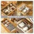 5-Piece Drawer Organizer Set - Multi-purpose Storage Boxes and Trays