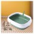 Cat Bedpan Detachable Semi-Open Litter Box for Bunny Cats