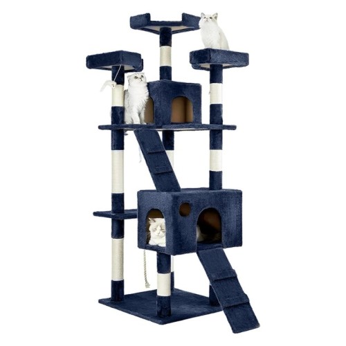 Cat Tree House with Sisal Scratching Post